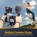 Zeadio All-in-One Video Rig Kit, Handheld Camera Cage with RGB Video Light, Microphone, Top Handle,15mm Rod Guide, Extension Rods & Carrying Case for Filmmaking Vlogging Recording etc