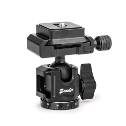 Zeadio Universal Ball Head Mount with Arca Swiss Plate - Heavy Duty 10KG, 360° Panoramic Camera Mount Tripod Head with 1/4" & 3/8" Threads