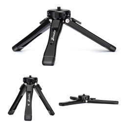 Zeadio Heavy Duty Mini Metal Tripod Stand - Universal Small Table Tripod for Camera, Gimbal, Action Cam, Camcorder, Microphone, LED Light, etc(40kg/88lb Load)