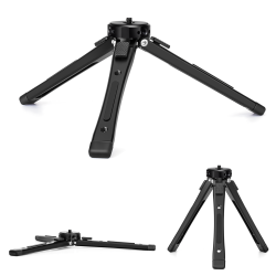 Zeadio Heavy Duty Metal Camera Tripod Stand - Universal Small Table Tripod for Camera, Gimbal, Action Cam, Camcorder, Microphone, LED Light, etc(40kg/88lb Load)