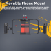 Zeadio Phone Video Cage with Quick Release Rotating Handles - Universal Aluminum Cell Phone Stand for Recording/YouTube/Live Streams/Tabletop Filming/Content etc