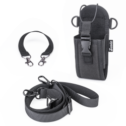Zeadio  Versatile Two-way Radio Pouch Holster with Detachable Walkie Talkie Strap - Durable Radio Pouch and Holder for Outdoor Activities， Pack of 1