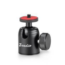 Zeadio Tripod Ball Head mount, with 1/4" 3/8" Screw Ball Head Tripod Mount for Cameras DSLR Monopod Slider Tripod etc