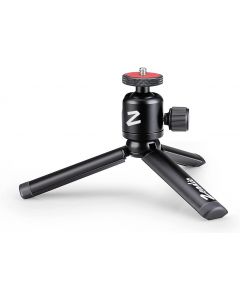 Zeadio Metal Mini Tripod + Ball Head Mount, with 1/4 Inch Screw Desktop Tabletop Stand Tripod, Fits for Smooth 4, Osmo Mobile, Vimble 2, Gimbal Handle Grip Stabilizer and All Cameras 
