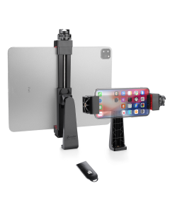 Zeadio Smartphone Laptop Tablet Tripod Mount Holder, Universal Tablet Cellphone Clamp Adapter, Fits for iPhone and Android Smartphone, Fits for iPad, Microsoft Surface, Nexus and all Tablets